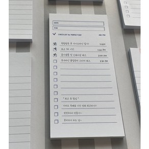 노트 스티키잇 점착메모지(4개_1세트) 체크리스트 투두리스트 TO DO LIST