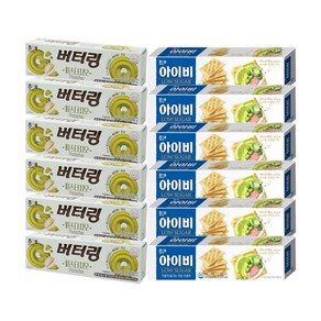 해태제과 버터링 소프트 피스타치오 65g + 아이비 58g 각 6개, 61.5g, 12개