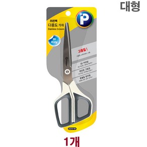 프린텍 다용도 가위 대형 3D커브 스테인레스 SS210-WH, 라비몰 본상품선택, 1개