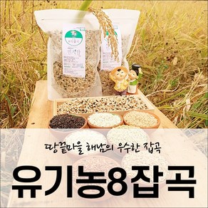 전남 해남 유기농 인증 혼합잡곡 찰현미 녹미 홍미 1kg, 혼합잡곡 5kg - 1kg씩 개별포장, 5개