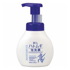 쿠마노 레이하쿠 하또무기 펌프형 세안제, 1개, 160ml