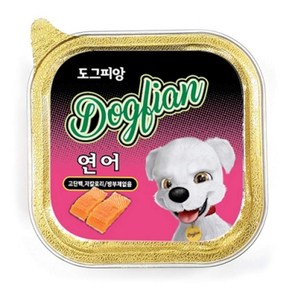 도그피앙 사각캔 연어 100g, 1개, 본상품선택