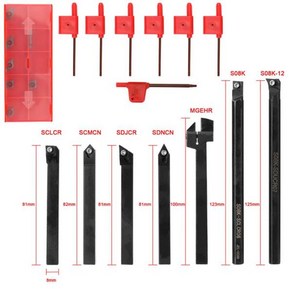 거치대 보링 바 선반 공구 커터 CNC 금속 터닝 로드 홀더 및 인서트 8mm 10mm 16mm, 1개