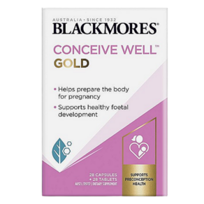 호주직배송 블랙모어스 임신준비 컨시브 웰 골드 Blackmoes CONCEIVE WELL GOLD, 28회분, 1개