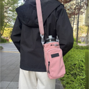 2203호 양손이 자유로운 텀블러 폰 가방, 핑크, 1개