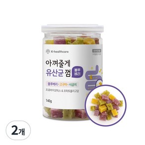 펫시밀 아껴줄게 강아지 장건강 유산균껌, 2개, 140g, 블루베리 고구마 시금치 혼합