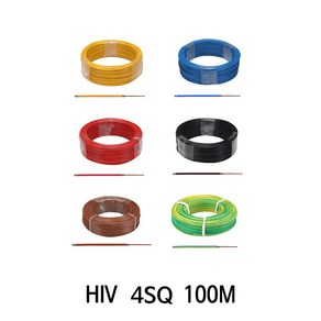 HIV 전선 4SQ 100M 단선 케이블 전선