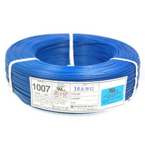 와이어(전선) 절단 판매 (10미터 단위 판매) AWG18/AWG20/AWG22/AWG24/KS VSF 0.5mmsq/KS VSF 0.75mmsq, UL1007 AWG24 흰색, 1개