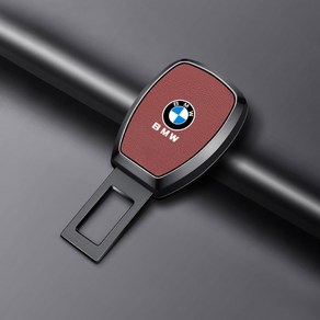 bmw 안전벨트 연장클립 세트 장식 소형 차량용 가죽 지원 볼케이노, 1 가죽 안전벨트 연장기 BMW 전용-총색+파이어 레드, 1개