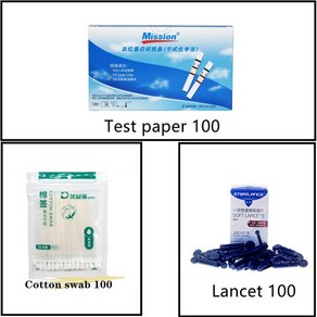 랜테스터기 검전기 메가 전기 테스트기 헤모글로빈 분석 테스터 미터 가정용 Hb 분석기 빈혈 스트립 heme 테스트 100 용지, 1개