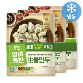 풀무원 얄피꽉찬 생물만두, 3개, 250g