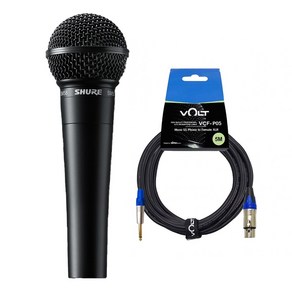 SHURE SM58 BLK 슈어 보컬용 유선 다이나믹 마이크 단일지향성 지퍼케이스 홀더 케이블 5M (스위치없음), SM58 (블랙/스위치없음)+캐논대55(5M)