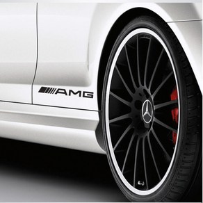 벤츠 AMG 심플 튜닝 로고 데칼스티커 차량용품 외부용품 초보운전 비상용품 가림