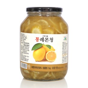 (고흥식품) 화학 첨가물이 없는 100% 통 레몬차, 2kg, 1개입, 3개