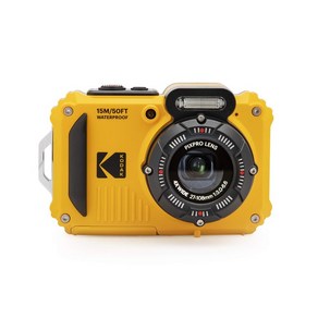 Kodak 컴팩트 디지털 카메라 Kodak PIXPRO WPZ2 방수 방진 내충격 CALS 모드 옐로우, 단일 옵션