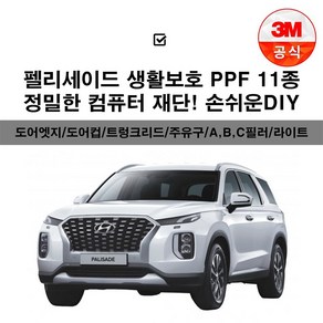 2020 펠리세이드 PPF 투명보호필름 도어엣지 도어컵 주유구 헤드라이트 a b c필러 트렁크리드 범퍼 주간주행등 전방센서, 3M PPF필름_도어컵_4개입, 1개