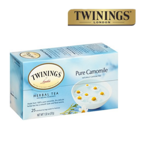 트와이닝 TWININGS 퓨어 카모마일 허벌티 25티백 런던, 37g, 1개, 25개입