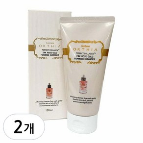 코리아나 오르시아 콜라겐 24k 로즈골드 포밍 클렌저, 120ml, 2개