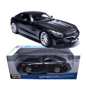 마이스토 1:18 메르세데스 벤츠 AMG GT 블랙 다이캐스트 자동차장난감 모형차, 1개