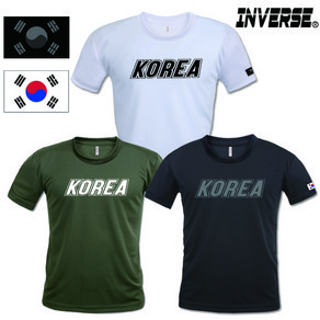 남녀공용 기능성 쿨론 KOREA 반팔티셔츠 운동 헬스 대한민국 TT-CT02