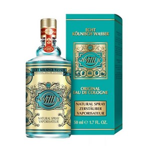 4711 진짜 쾰른 물  Eau de Cologne 100ml 천연 스프레이 유니섹스 신체 정신 영혼에 이로운 고전적인 향수 Besuche den 4711Stoe 52821, Fuchtig, 1개