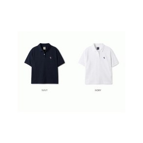 [엔터식스]후아유 여성용 스티브 서퍼베어 반팔 카라티셔츠/ Surf Bear Basic Collar T-shirtWHHAE..