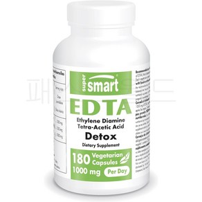 Supesmat EDTA 1000mg 칼슘 180캡슐, 1개