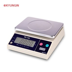 경인 다용도 전자저울 KS-15K 15kg (5g) kg표시 듀얼디스플레이 주방저울