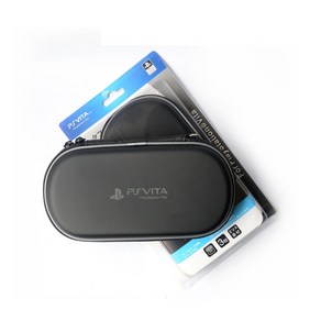 PS VITA 하드 케이스 대용량 파우치 PSP 보호 가방, 하드 케이스 대용량 파우치(블랙), 1개