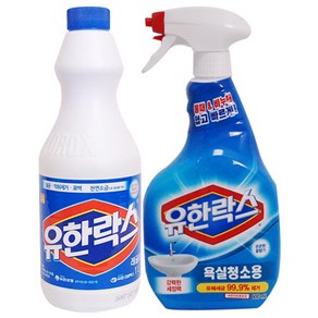 유한락스 레귤러 1L+욕실세정제 600ml, 1세트