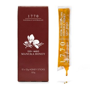 호주 마누카 꿀 스틱 MGO 120+ 생꿀 Manuka 허니 12g 30, 10스틱, 1개, 360g