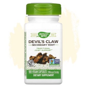 네이처스웨이 악마의 발톱 뿌리 Devil’s Claw 960mg 100비건캡슐 데빌스클로, 1개, 100정