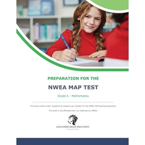 (영문도서) NWEA Map Test Preparation - Grade 5 Mathematics Paperback