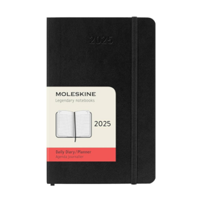 Moleskine 몰스킨 2025 데일리 플래너 소프트커버 포켓 (8.9 x 14.9cm) 12개월