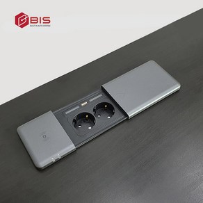 [용감한철물] BIS 202W 유/무선 스마트 슬라이딩 매립형 콘센트, 1개