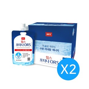 힙스 포타나ORS 2box 마시는수액 먹는수액 전해질보충, 20개, 100ml