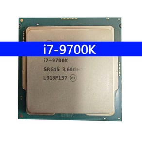 I7-9700K CPU 프로세서 9 세대 LGA1151 i7 9700K 3.6GHz 12MB 95W 8 코어 스레드 14nm 신제품, 1개