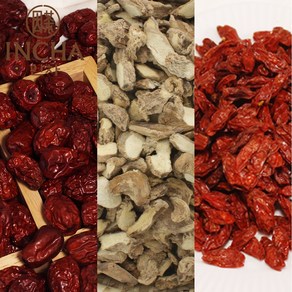 인차 국산 대추고 세트 차 재료 (대추300g 말린생강50g 구기자50g), 1세트, 1개입, 400g