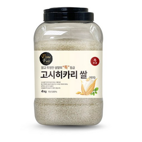 Prime Field 고시히카리 백미, 특등급, 4kg, 1개