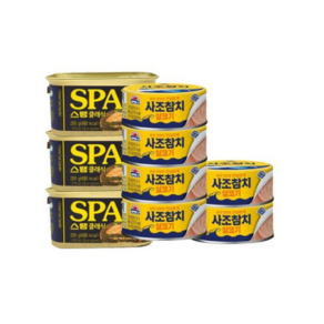 올따옴햄참치기획 스팸클래식200g 3+사조살코기참치85g 6