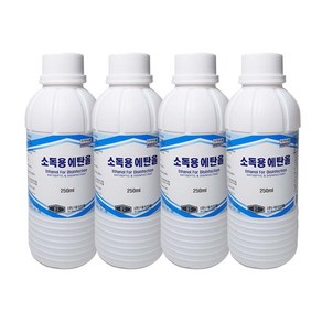 DZ 소독용 에탄올 250ml, 4개