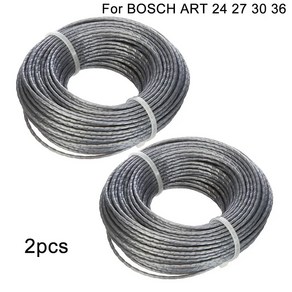 보쉬 F0 6800462 교체용 스풀 스레드 ART 30 36 ART 24 ART 27 ART 30 잔디 트리머 액세서리 라인 24m X .6mm, 1개