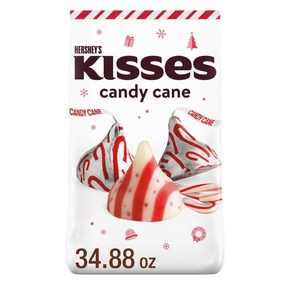 허쉬 HERSHEY'S KISSES 캔디 케인 맛 크리스마스 벌크 백 988.8g(34온스), Candy Cane Kisses, 1개