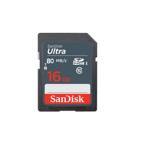 샌디스크 울트라 Class10 SDUNR / SDUNB SD메모리카드 카메라 네비게이션 노트북, 16GB, 1개