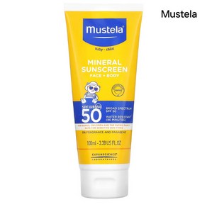 무스텔라 유아용 미네랄 자외선 차단제 얼굴n바디 SPF50 100ml, 1개