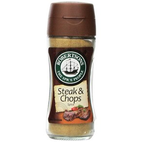 Robetsons Steak & Chops Spice Impoted fom South 로버트슨 스테이크 & 찹스 남아프리카산 향신료 3.03oz 86g(스테이크 & 찹스), 1개, 86g