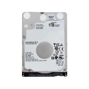 [리퍼제품-Recetified] WD BLUE 2.5인치 1TB HDD WD10SPZX 노트북용 하드디스크 AS 1년보증