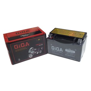 KR 비버125 배터리 GTX7A-BS 12V7A/GIGA 밀폐형젤밧데리, 1개