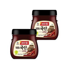 [기타]해찬들 국산 고추장 500g x2개, 2개