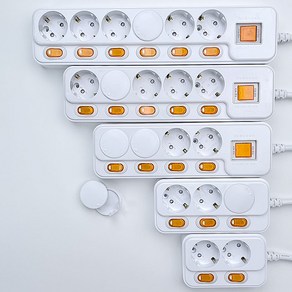 세이프티존 국산 16A 개별멀티탭 안전커버형, 1세트, 16A 개별 3구, 3m